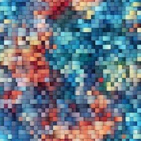 Colorful Square Mosaic Pattern for Design Projects