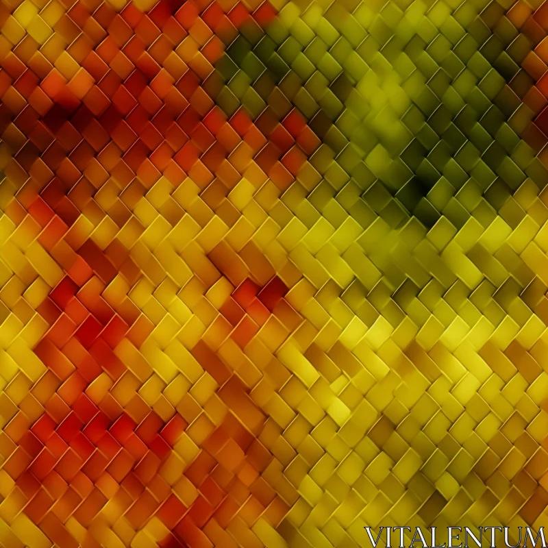 Wicker Basket Seamless Texture | Golden Brown Color AI Image