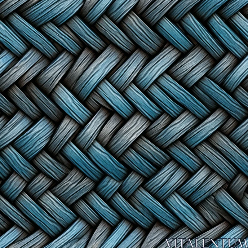 Blue & Gray Basket Weave Texture for Versatile Design Use AI Image