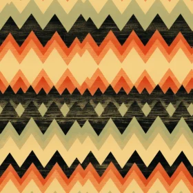 Native American Inspired Geometric Chevrons Pattern