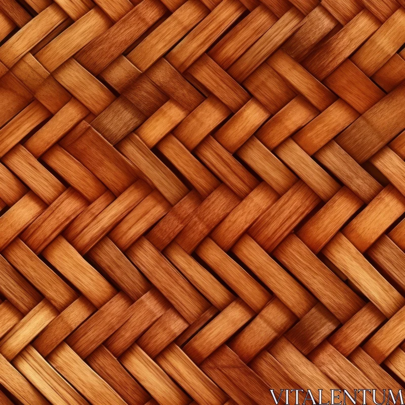 AI ART Brown Wicker Basket Texture - Seamless Weave Design
