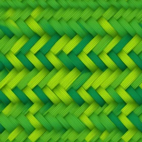 Green Woven Mat Texture - Seamless Design Element