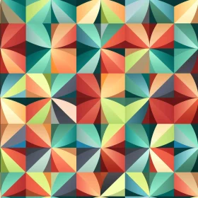 Hexagon Triangle Gradient Pattern