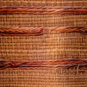 Woven Basket Close-Up Texture