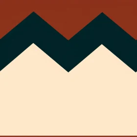 Geometric Vector Illustration: Brown, Green, Cream Triangles