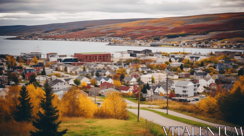 Captivating Fall Colors in Norway: A Homage to Native American Art AI Image