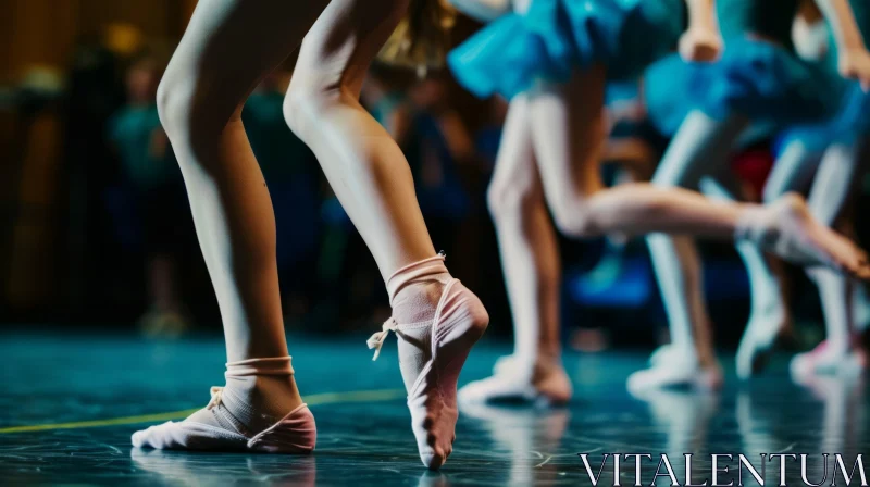 Enchanting Ballet Performance by Young Ballerinas AI Image