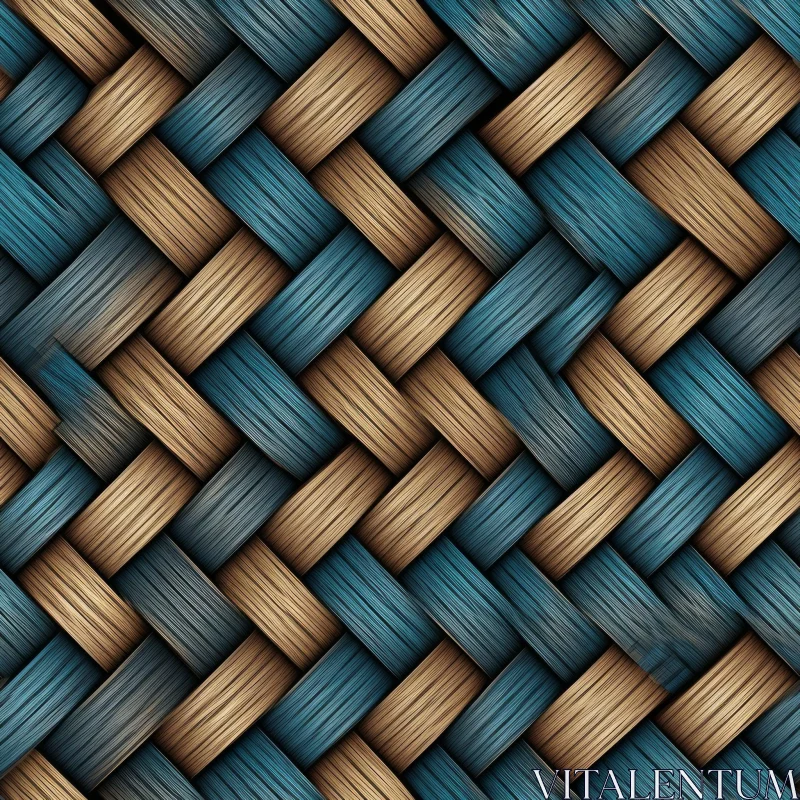 Wicker Basket Texture for 3D Modeling AI Image
