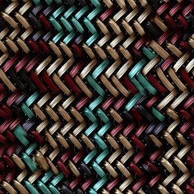 Colorful Wicker Basket Pattern
