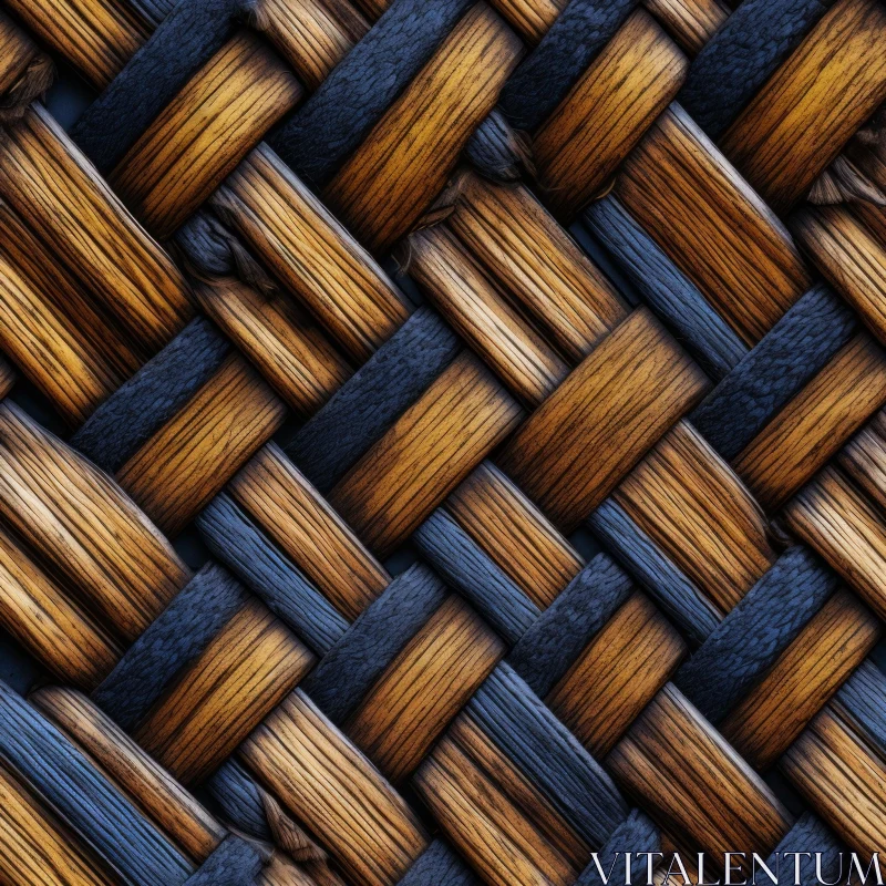 Detailed Wicker Basket Texture for 3D Design AI Image