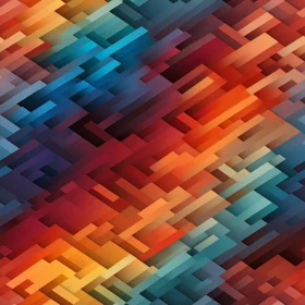 Gradient Brick Geometric Pattern for Backgrounds and Textures