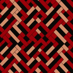 Red Black Brown Rectangles Seamless Pattern