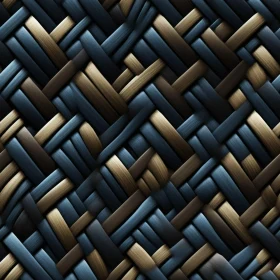 Basket Weave Pattern on White Background