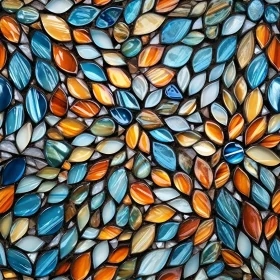 Colorful Glass Mosaic Pattern for Design Projects