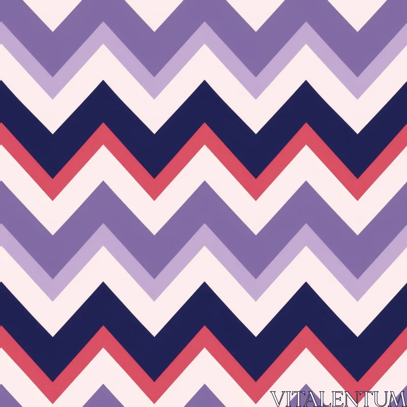 Chevron Vector Pattern in Purple, Pink, and Blue AI Image