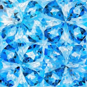 Blue and White Moroccan Mosaic Pattern