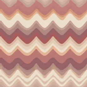 Pink Beige Brown Waves Seamless Pattern