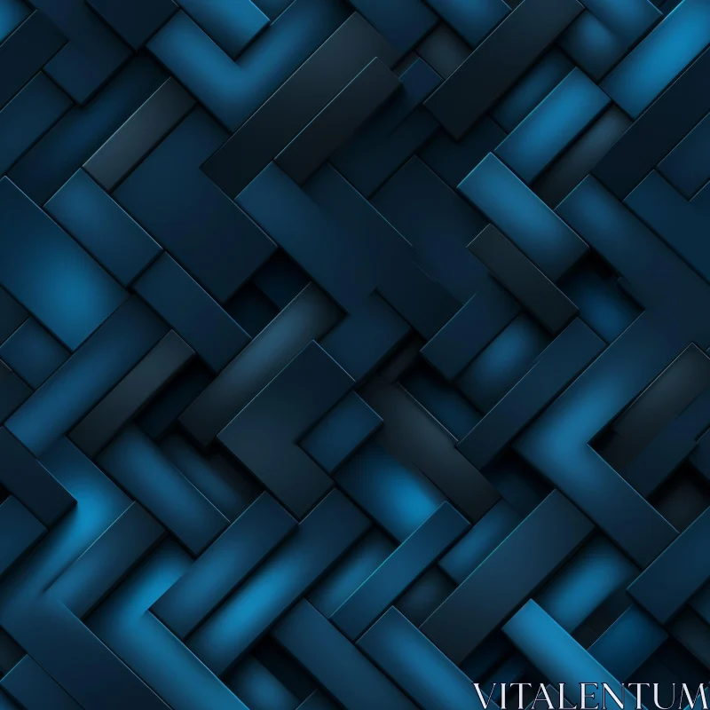AI ART Blue Tiles Herringbone Pattern Texture