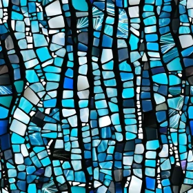 Blue and Green Mosaic Pattern - Seamless Tiles
