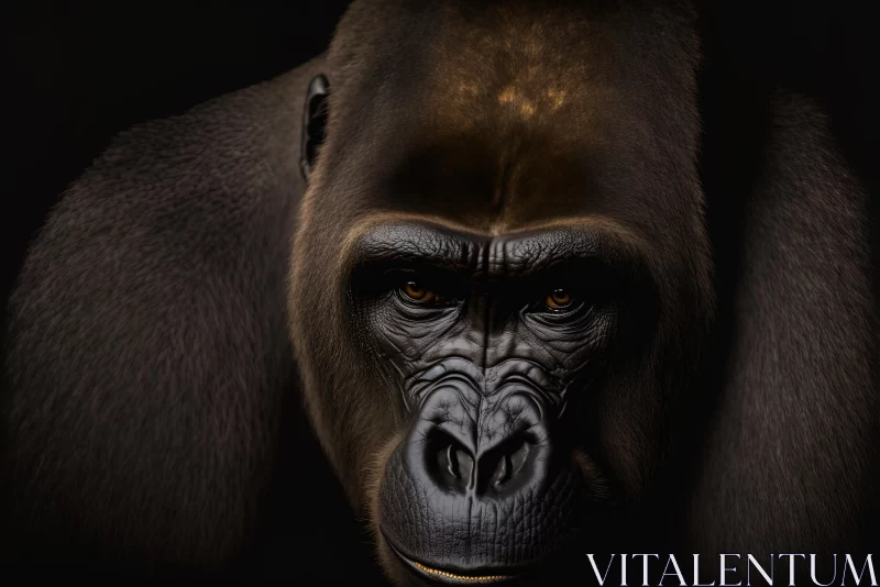 Captivating Gorilla Portrait in Mbole Art Style | 8k Resolution AI Image