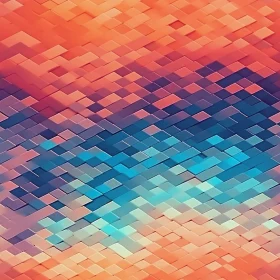 Colorful Abstract Background with Squares