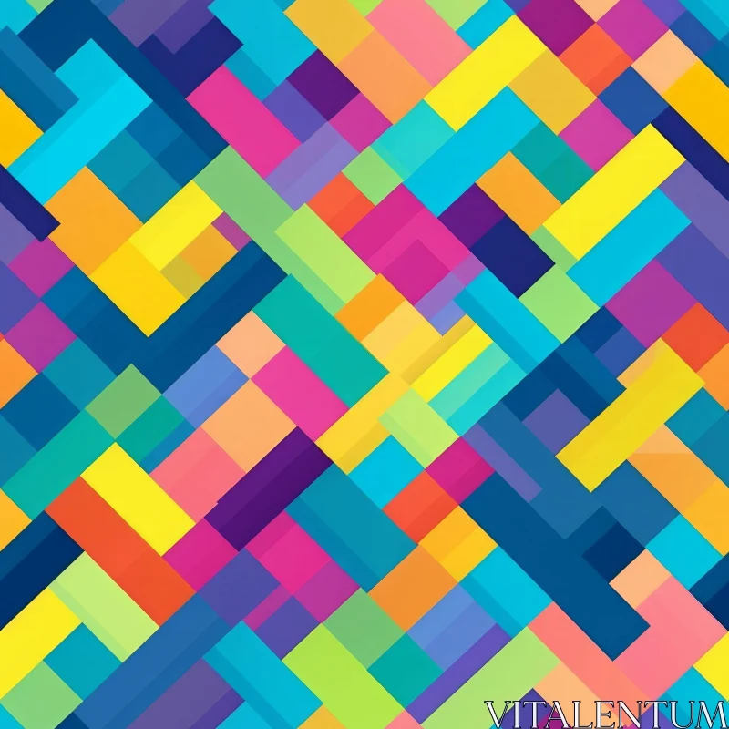 Colorful Geometric Pattern for Backgrounds and Designs AI Image