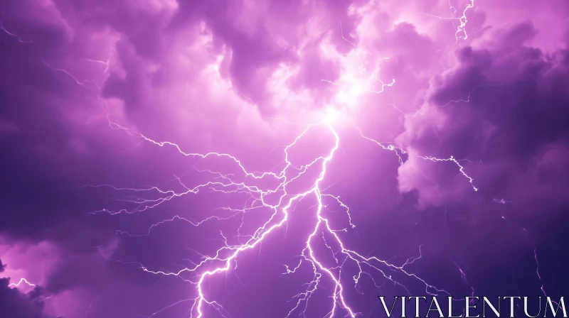 Captivating Lightning Storm Photography - A Display of Nature's Power AI Image