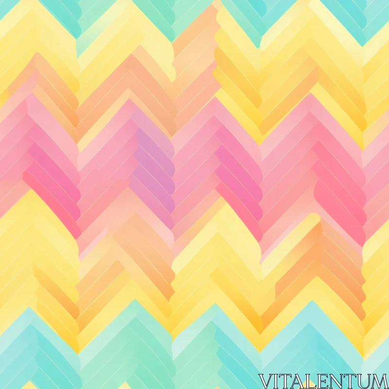 Colorful Chevron Pattern for Background and Design AI Image