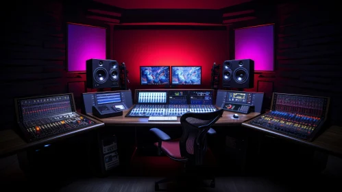 Modern Sound Recording Studio Interior Design
