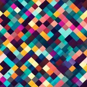 Colorful Geometric Squares Pattern - Modern Design