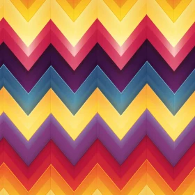 Colorful Zigzag Triangle Pattern
