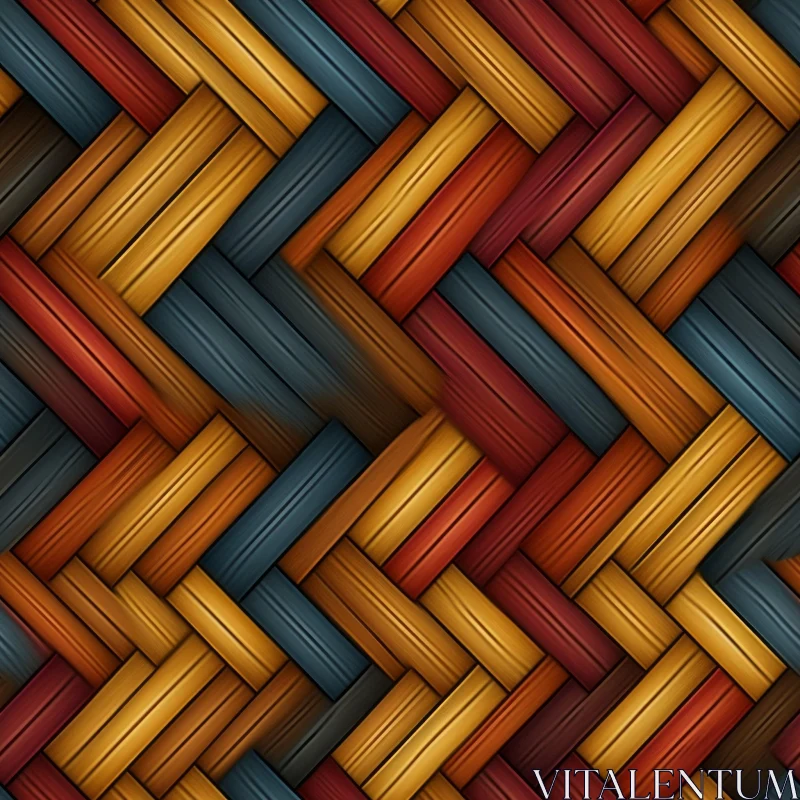 Intricate Wicker Basket Texture - Seamless Design AI Image