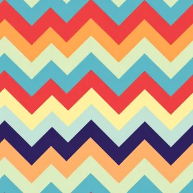 Colorful Retro Chevrons Pattern for Websites and Print Projects