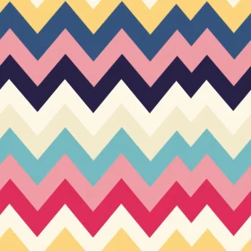 Colorful Zig Zag Stripes Pattern for Fabric and Wallpaper
