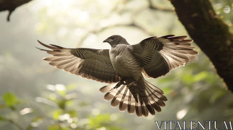 Captivating Bird in Flight - Vibrant Nature Photography AI Image