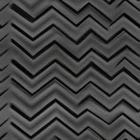 Sleek Black & Gray Chevron Pattern