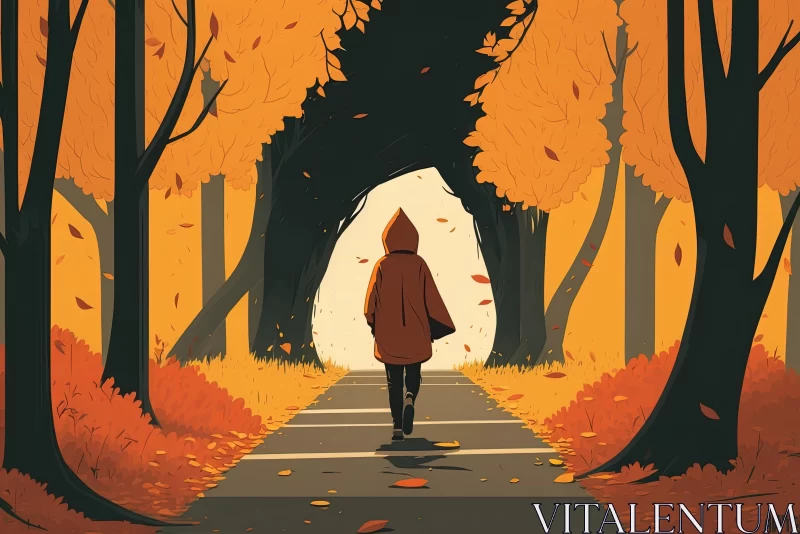 Autumn Forest Illustration: A Captivating Journey Through Nature AI Image