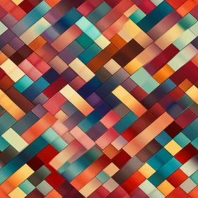 Colorful Herringbone Rectangles Pattern