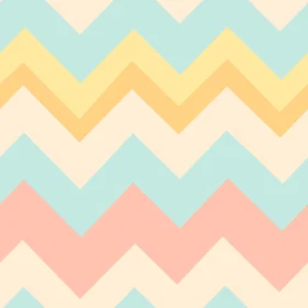 Pastel Chevrons Vector Pattern on Light Blue Background