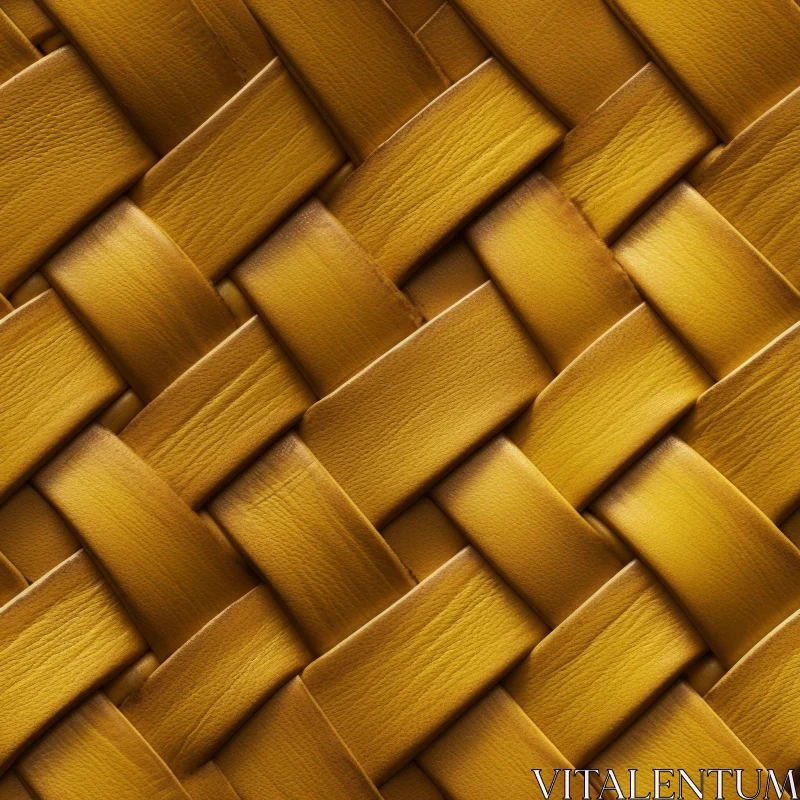 Wicker Basket Texture Close-Up AI Image