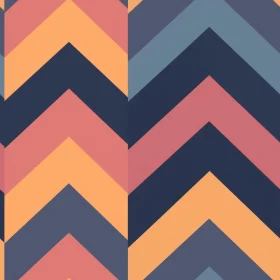 Chevron Geometric Pattern in Blue, Pink, Yellow