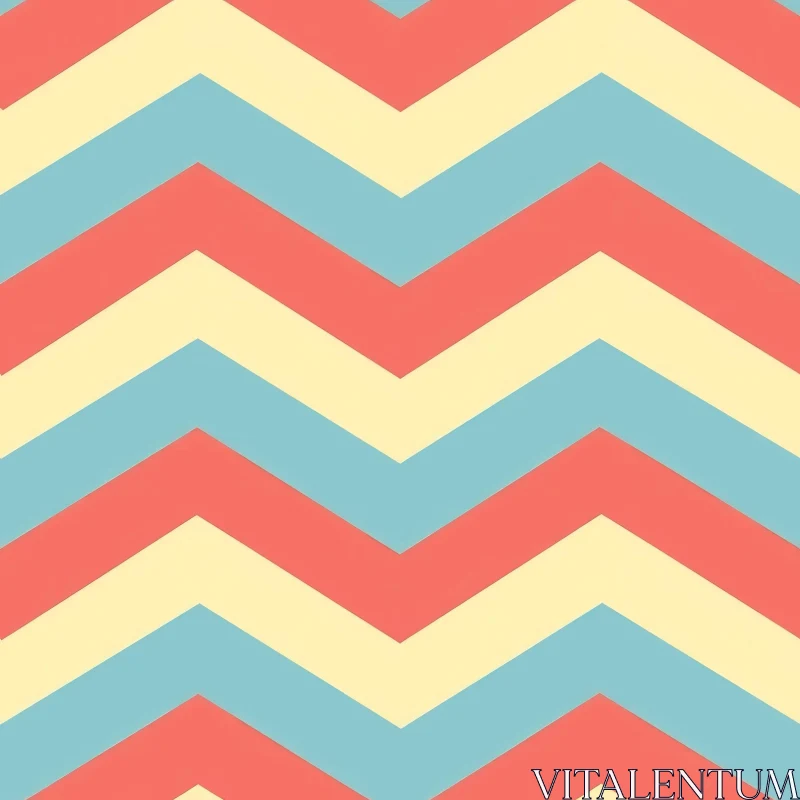 Pastel-Colored Chevron Pattern for Websites & Prints AI Image