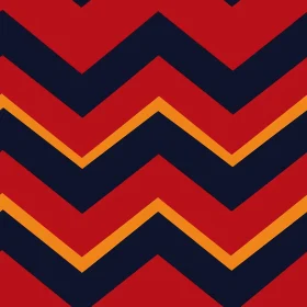 Chevron Pattern in Red and Blue