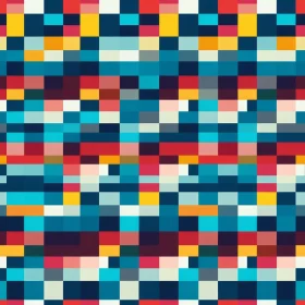 Colorful Pixelated Pattern - Visual Noise Design