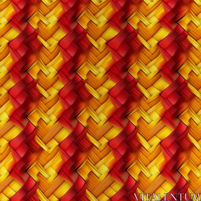 Traditional Woven Mat Seamless Pattern AI Image