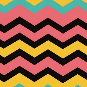 Colorful Zig Zag Lines Pattern for Decor