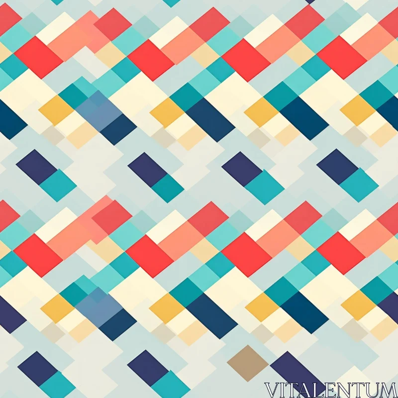 Colorful Zigzag Geometric Pattern for Websites AI Image