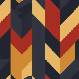 Bold Retro Geometric Pattern in Red, Yellow, and Blue