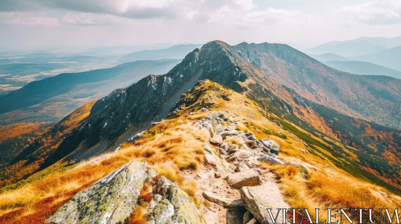 Breathtaking Mountain Landscape: A Captivating Natural Beauty AI Image