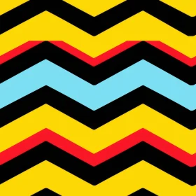 Chevron Pattern on Black Background